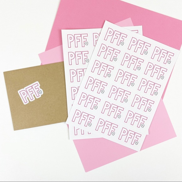 Posh Friends Forever Sticker Packaging Stickers 2 Sheets of 18 Stickers Pink - Picture 2 of 3